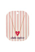 Necklace with hanging red heart