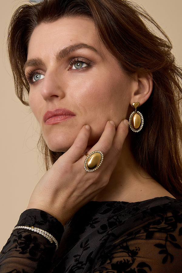 Stainless Steel Drop Earrings Heart Casual Daily Simple Series Women's jewelry