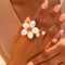 Anel Flower | Acabamento em Ouro de 18K