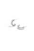 Earrings with zigzag stones