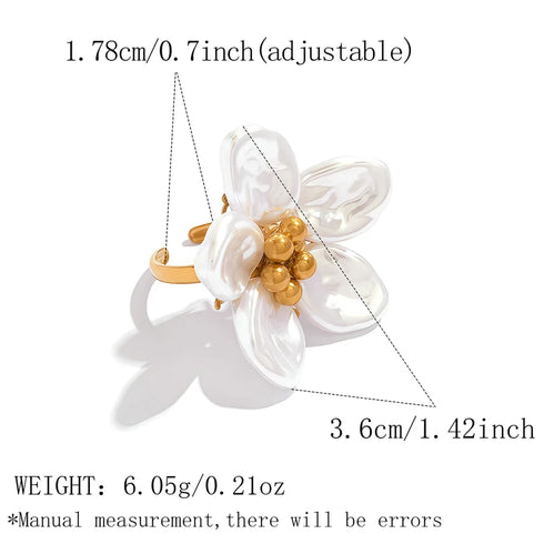Anel Flower | Acabamento em Ouro de 18K
