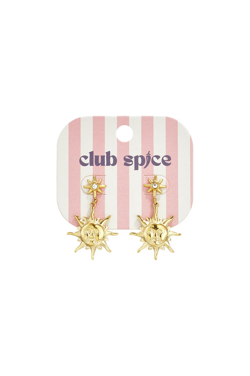 Stainless Steel Charm Earrings sun Casual Daily Simple Series Women's jewelry