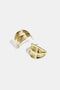 Stainless Steel Hoop Earrings leaf Casual Daily Simple Series Women's jewelry