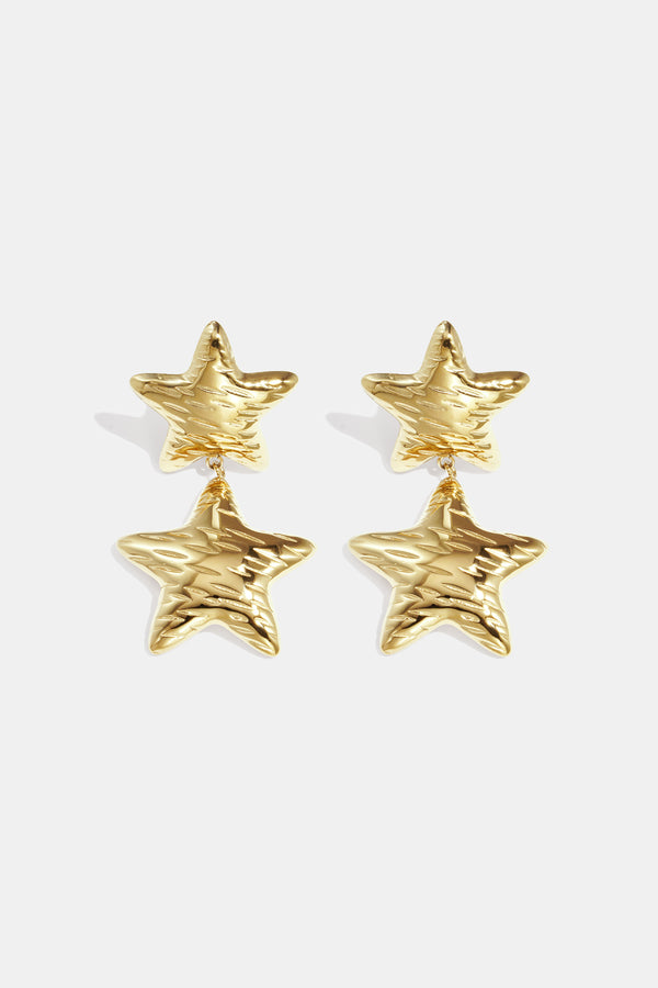 Stainless Steel Drop Earrings Star Casual Daily Simple Series Women's jewelry