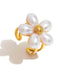 Anel Flower Blossom | Acabamento em Ouro de 18K