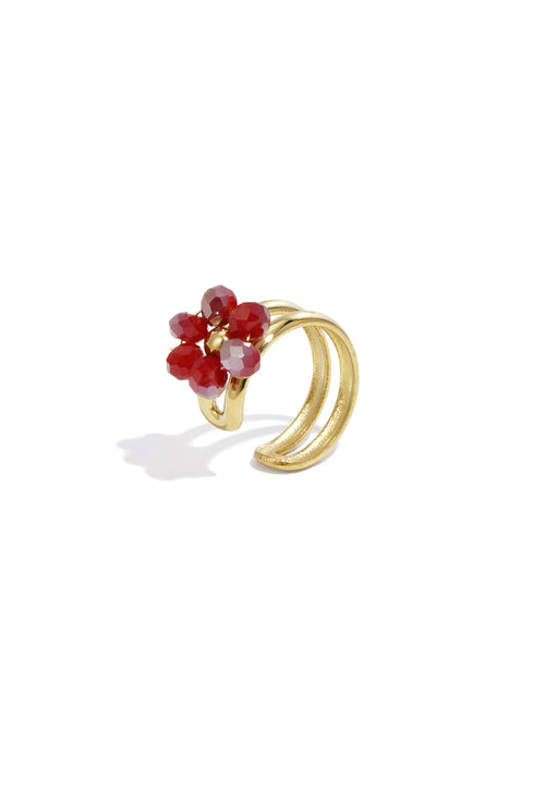 Stainless Steel Ear Cuffs Flower Casual Daily Simple Series Women's jewelry