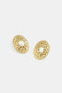 Stainless Steel Stud Earrings hammer pattern Casual Daily Simple Series Women's jewelry