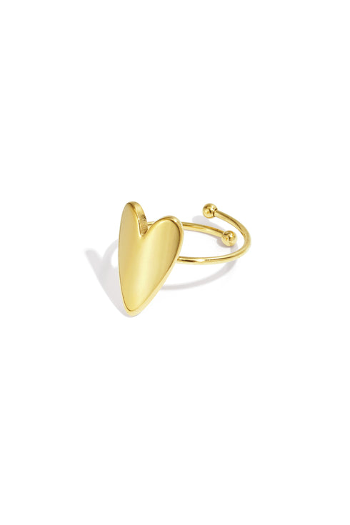 Stainless Steel Minimalist Rings Heart Casual Daily Simple Series Women's jewelry