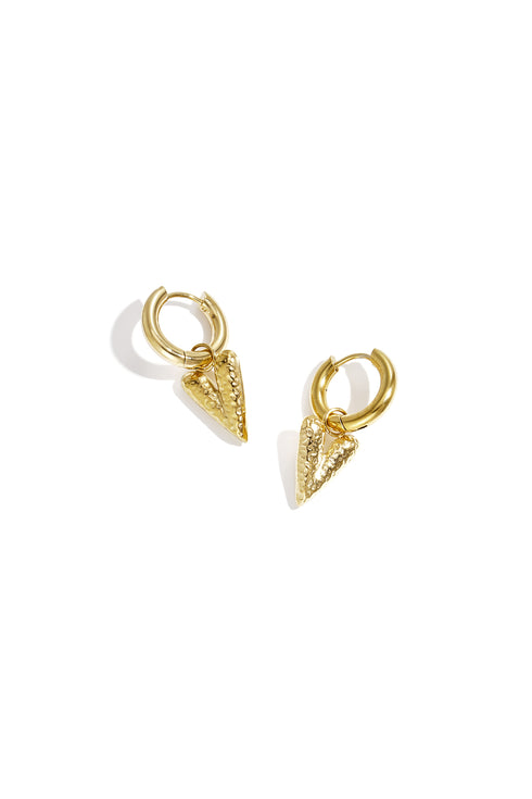 Stainless Steel Drop Earrings Heart Casual Daily Simple Series Women's jewelry