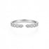 Anel Vesper | Prata de lei S925 - Moissanite - Banho de Ródio