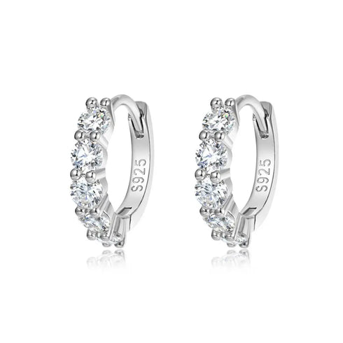 Brincos Lumière | Prata de lei S925 - Moissanite - Banho de Platina