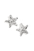 Dented star earrings