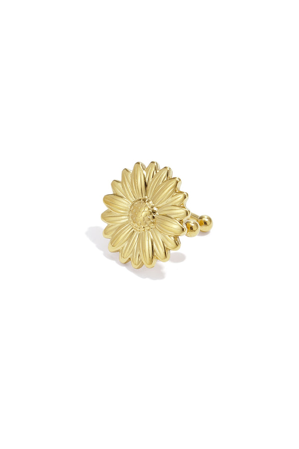 Stainless Steel Ear Cuffs Flower Casual Daily Simple Series Women's jewelry