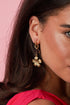 Stainless Steel Dangle Earrings Flower Casual Daily Simple Series Women's jewelry