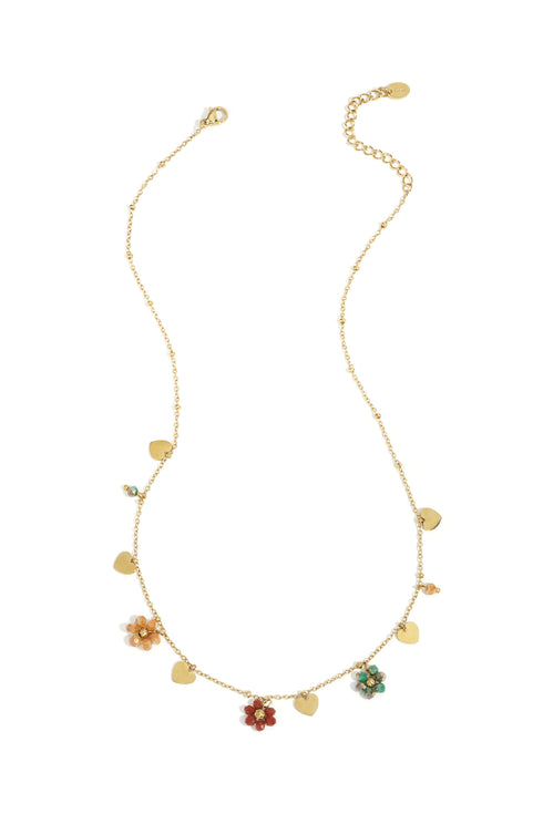 Stainless Steel Pendant necklaces Flower Casual Daily Simple Series Women's jewelry