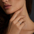 Anel Vesper | Prata de lei S925 - Moissanite - Banho de Ródio