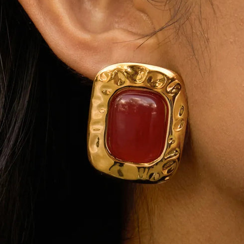 Brincos Zahara زَهْرَة | Acabamento em Ouro de 18K (Cópia)