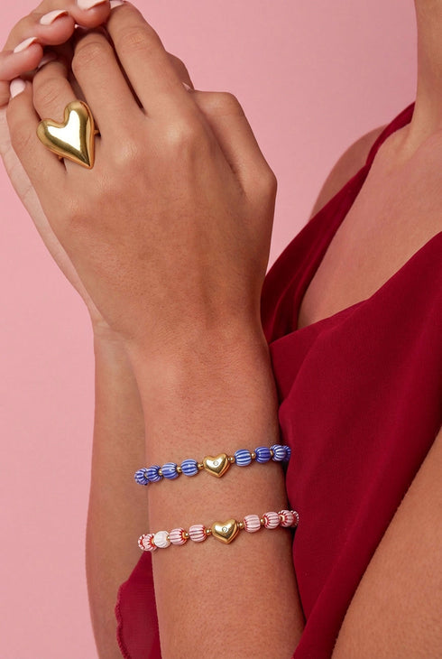 Stainless Steel Beaded Bracelets Beads Sweet Daily Romantic Series Women's jewelry