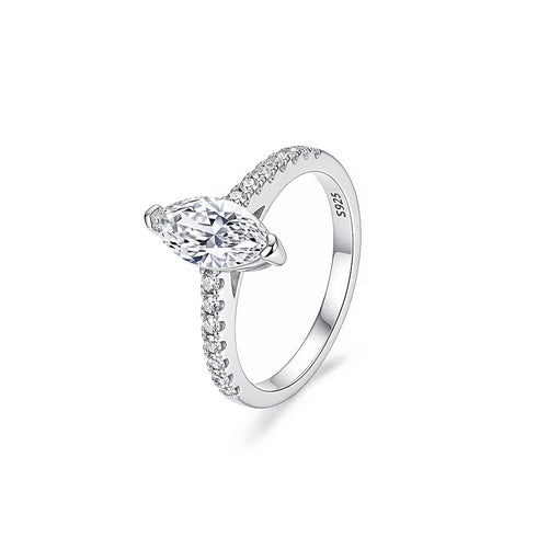 Brincos Aurélia | Prata de lei S925 - Moissanite - Banho de Ródio