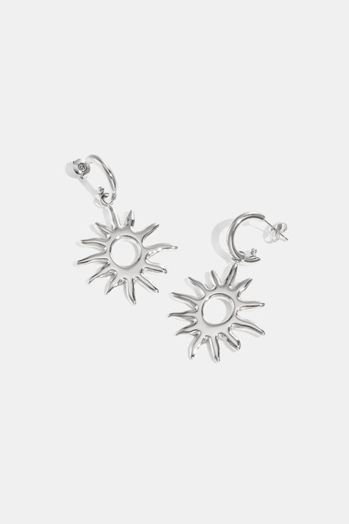 Stainless Steel Drop Earrings sun Casual Daily Simple Series Women's jewelry