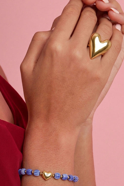 Stainless Steel Statement Rings Heart Casual Daily Simple Series Women's jewelry