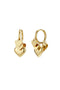 Stainless Steel Drop Earrings Heart Casual Daily Simple Series Women's jewelry