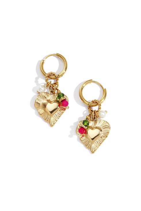 Heart Happy Charm earrings