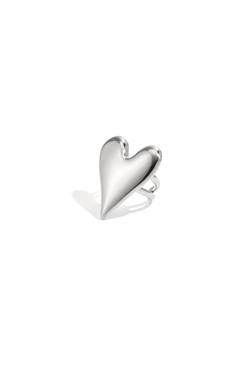 Stainless Steel Statement Rings Heart Casual Daily Simple Series Women's jewelry