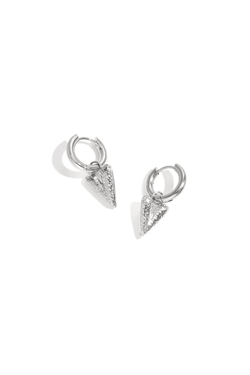 Stainless Steel Drop Earrings Heart Casual Daily Simple Series Women's jewelry